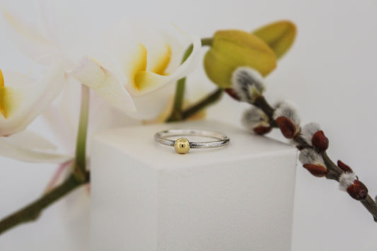 Inel din argint cu alamă